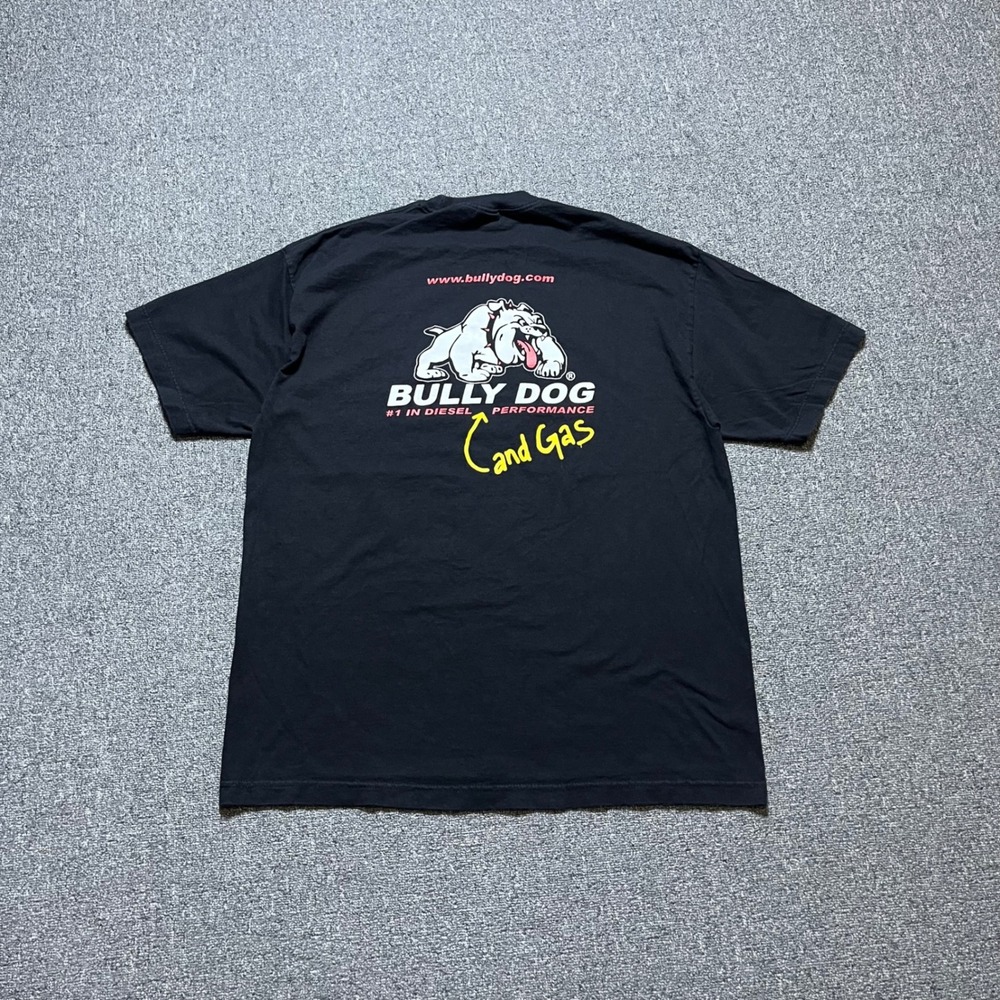 Vintage Bully Dog T Shirt XL Black Diesel Performance Graphic Tee 2000s